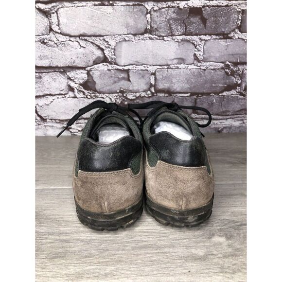 Prada Tan Suede Green Mesh Black Lace Up Casual Hiking Shoes Men Sz 7.5M US/41EU - Picture 4 of 16